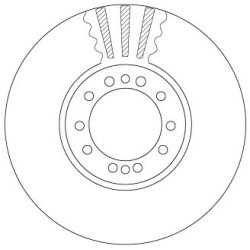 Disque de frein TRW DF5071S OE 5010422363