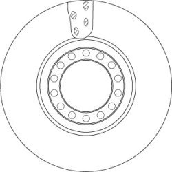 Disque de frein TRW DF5077S pour IVECO EUROCARGO, EUROFIRE OE 7187541
