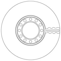 Disque de frein TRW DF5080S OE 2994031 TRW