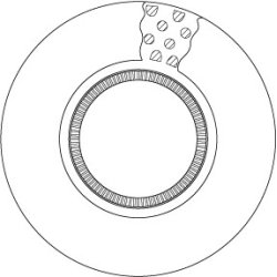 Disque de frein TRW DF5094S pour IVECO EUROCARGO OE 7184078