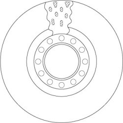 Disque de frein TRW DF5098S pour MAN OE 81.50803-0044