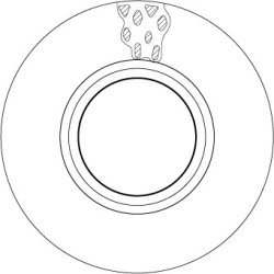 Disque de frein TRW DF5107S pour DAF 45, 55 OE AMPB887 TRW