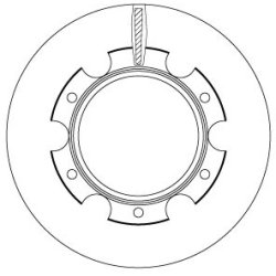 Brake Disc TRW DF5108S OE Ref 6779209