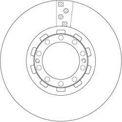 Brake Disc TRW DF5118S OE Ref II39280F
