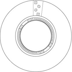 Disque de frein TRW DF5119S pour DAF SB OE II38628F