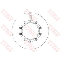 Disque de frein TRW DF5125S pour VOLVO B12, B9 OE 20564467