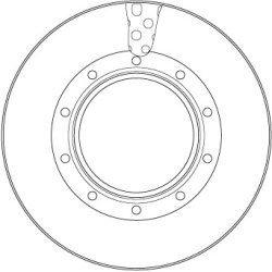 Disque de frein TRW DF5135S OE 12001500002 TRW