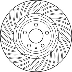 Brake Disc TRW DF6014S OE Ref 8K0615301B