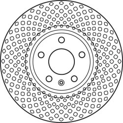 Brake Disc TRW DF6015S OE Ref 8K0 615 301 A