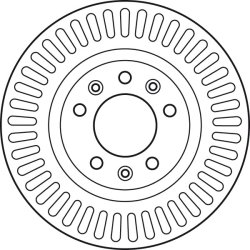 Disque de frein TRW DF6020S pour CITROËN, FIAT, PEUGEOT, TOYOTA OE 4249J9 TRW