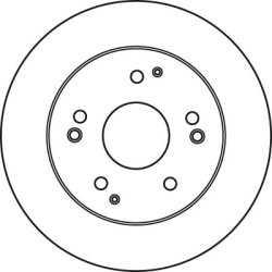 Disque de frein TRW DF6026 pour HONDA CIVIC OE 42510-S5T-E00 TRW