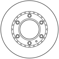 Disque de frein TRW DF6034S pour FORD, MAZDA RANGER, SÉRIE B, BT-50 TRW