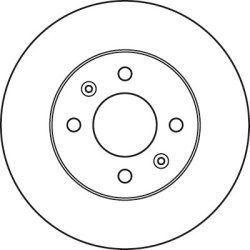 Disque de frein TRW DF6040 pour HYUNDAI GETZ OE 51712-1C000 TRW