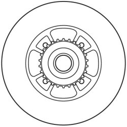 Disque de frein TRW DF6045BS pour RENAULT CLIO OE 7701207611 TRW