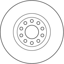 Disque de frein TRW DF6060S pour AUDI A6 OE 4B3615301 TRW