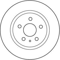 Disque de frein TRW DF6112 pour VAUXHALL, SAAB INSIGNIA, 9-5 OE 569062 TRW