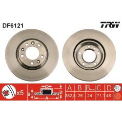 Brake Disc TRW DF6121 OE Ref 4249 L3