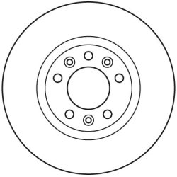 Disque de frein TRW DF6121 pour CITROËN, PEUGEOT OE 4249L3 TRW