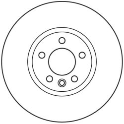 Disque de frein TRW DF6124S pour VW CC, PASSAT OE 3C0615301D TRW
