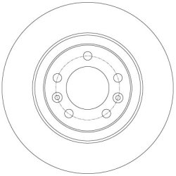 Disque de frein TRW DF6134 pour PEUGEOT 508 OE 4249G2
