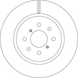 Disque de frein TRW DF6135 pour SUZUKI SWIFT OE 55311-68L50 TRW