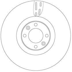 Brake Disc TRW DF6140 OE Ref 4249 F6
