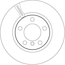 Disque de frein TRW DF6143S pour BMW Série 1, 3, 4, référence d'origine 34116792217 TRW