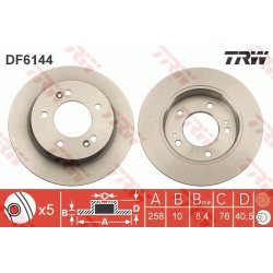 Brake Disc TRW DF6144 OE Ref 58411-1P300