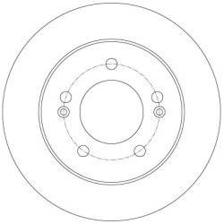 Disque de frein TRW DF6144 pour HYUNDAI, KIA ix20, VENGA OE 58411-1P300 TRW