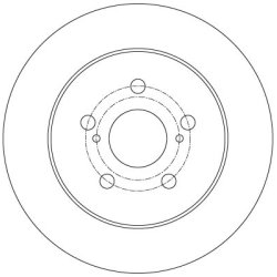 Brake Disc TRW DF6145 OE Ref 42431-12310