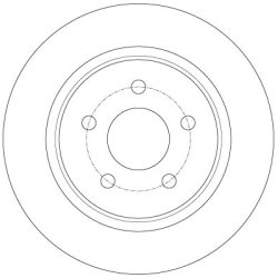 Disque de frein TRW DF6150 pour FORD OE 1683383 TRW