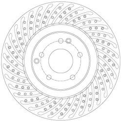 Brake Disc TRW DF6153S OE Ref 2034211312