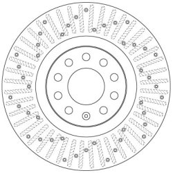 Brake Disc TRW DF6189S OE Ref 8E0 615 301 AE