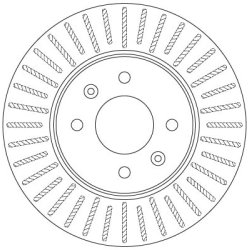 Disque de frein TRW DF6198 pour HYUNDAI, KIA ACCENT, SOLARIS, RIO