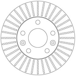 Brake Disc TRW DF6200 OE Ref 40 20 663 00R