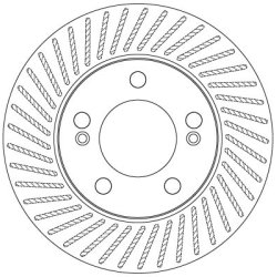 Disque de frein TRW DF6205 pour SSANGYONG ACTYON, KYRON, REXTON TRW