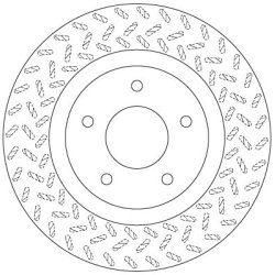 Brake Disc TRW DF6206 OE Ref 4615A117