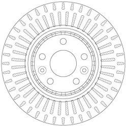 Brake Disc TRW DF6208S OE Ref 40 20 641 55R