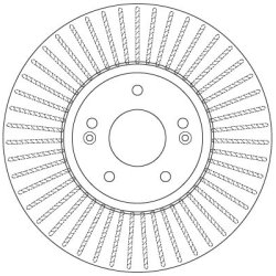 Brake Disc TRW DF6222 OE Ref 51712-2B700