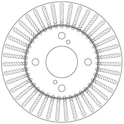 Brake Disc TRW DF6227 OE Ref 55311M68K10