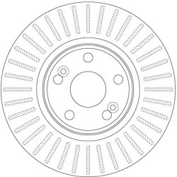 Brake Disc TRW DF6233S OE Ref 82 00 196 263