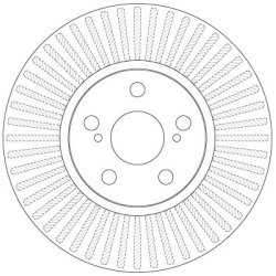 Brake Disc TRW DF6234 OE Ref 43512-12710