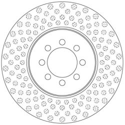 Brake Disc TRW DF6250S OE Ref A 905 421 00 12