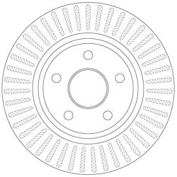 Brake Disc TRW DF6251 OE Ref 52089269AB