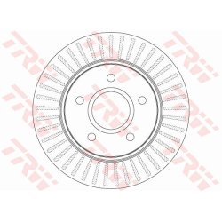 Disque de frein TRW DF6253S pour CHRYSLER, DODGE, FIAT OE K04779783AB TRW