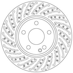 Brake Disc TRW DF6262S OE Ref 246 421 25 12
