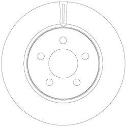 Brake Disc TRW DF6264 OE Ref 52109938AB