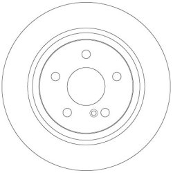 Brake Disc TRW DF6277 OE Ref 230 423 07 12