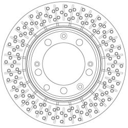 Brake Disc TRW DF6281 OE Ref 993 352 041 02