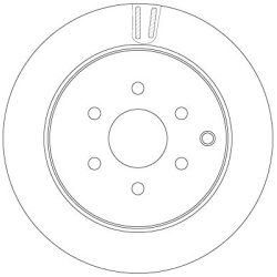 Brake Disc TRW DF6289 OE Ref 43206-EB300
